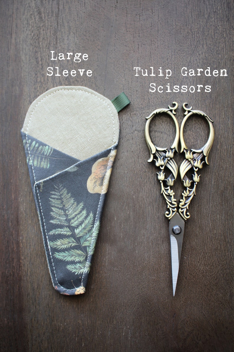 Tulip Garden Embroidery Scissors Antique Gold or Copper Vintage Style Quilting Scissors Beautiful Sewing Gift or Quilting Gift image 7