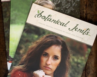 Libro de tejido • Paquete de libros de tejido botánico • Regalo de tejido • Patrones de tejido intermedio