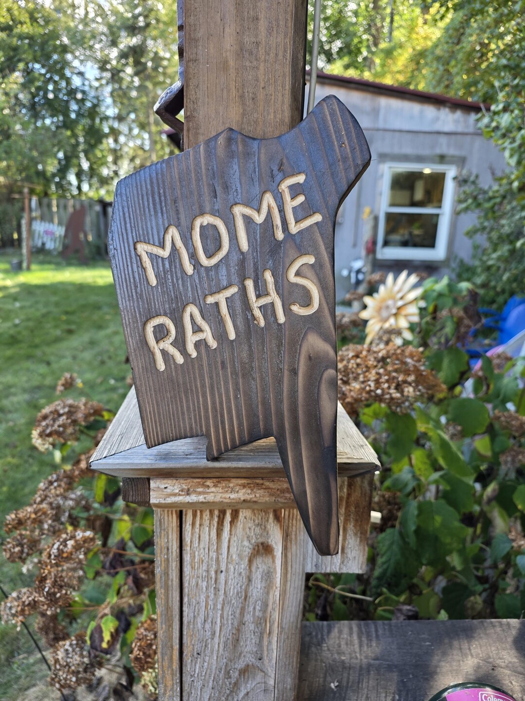 Alice in Wonderland Mome Raths Sign – Hand-routed Pine Garden Art - Etsy