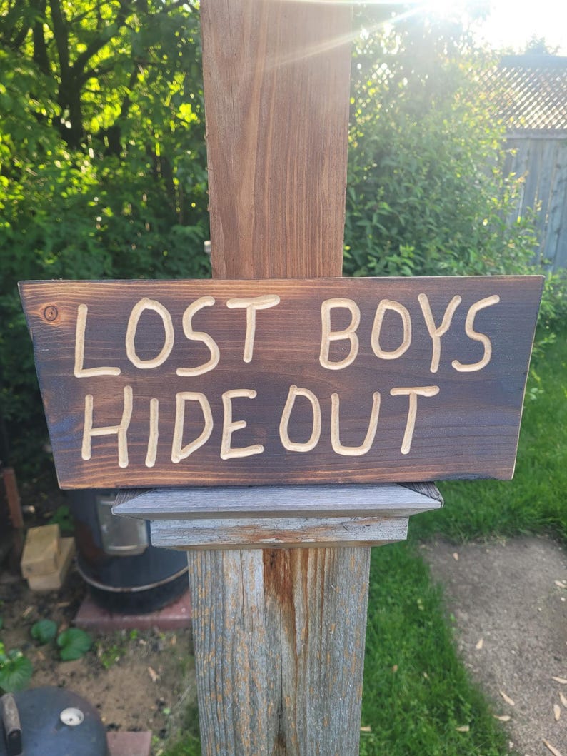 Lost Boys Hideout Sign - Etsy