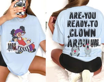 90er Jahre Cartoon Clown Shirt: Großes Couch Nostalgie T-Shirt