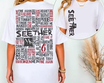 Seether Songtitel-T-Shirt Konzert-Shirt Musik-Shirt