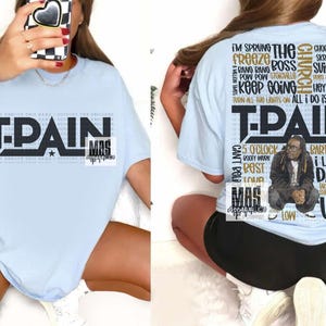 Tpain shirt Song title tshirt tpain merch top gift