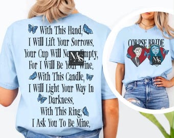 Corpse Bride Tshirt mit nostalgischer Grafik