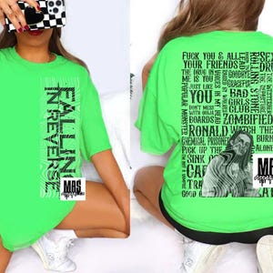 Falling In Reverse shirt music concert shirt gift