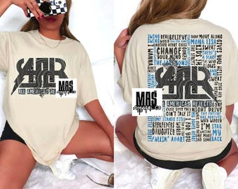 All American Rejects Song List Shirt - Emo Punk Crewneck