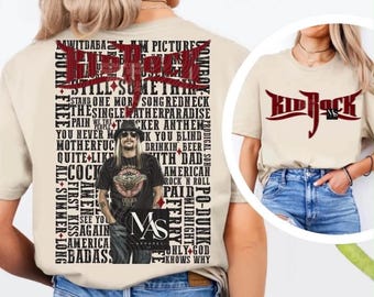 Kid Rock-Shirt Grafik-T-Shirt-Song-Pullover mit Rundhalsausschnitt