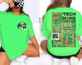 Tech 9 concert tshirt music shirt unisex size graphic tee gift