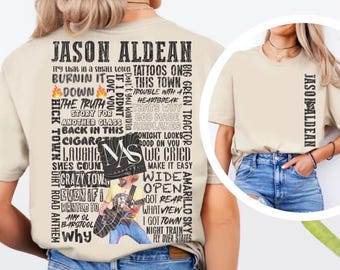 J Aldean Country Music Song Title Graphic tshirt Gift