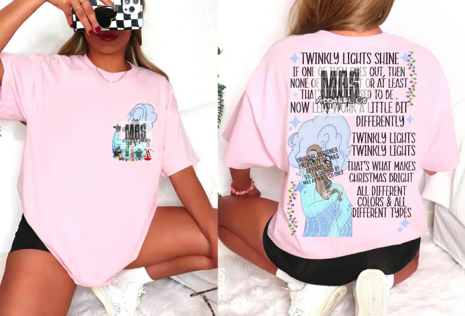 Discover Bobs Burgers Christmas Twinkly Lights Graphic T-Shirt