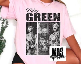 Riley Green Country-Musik-T-Shirt Konzertoberteil-Grafik-T-Shirt