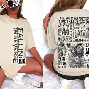 Falling In Reverse shirt music concert shirt gift image 2