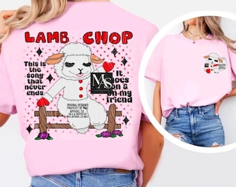 80s Lamb Chop Cartoon Graphic T-shirt