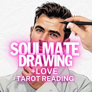 Soulmate Drawing and Tarot Reading, Same Day, Who Will Be My Soulmate, Drawing of Your Soulmate, Your Future Spouse, Fast Results