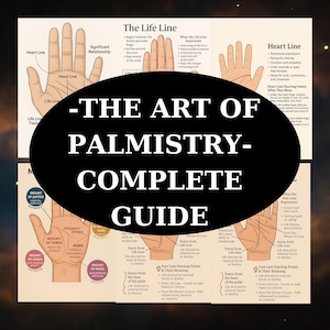 Palmistry Book Of Shadows Pages | How To Read Palms | Palm Reading Grimoire Pages | Palmistry Basics | In Depth Palm Analysis | Basic guide