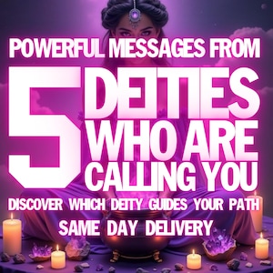 Detailed Deity Reading - Find Your Deity, Spiritual Reading, Goddess Reading, Divine Guidance, Oracle Reading, deity identification