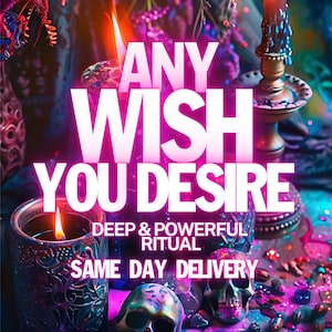 Custom Wish Spells, Money Spell Casting, Love Spell Same Day, Intention Spells, Magical Ritual Spell, Attractiveness Spell Customization
