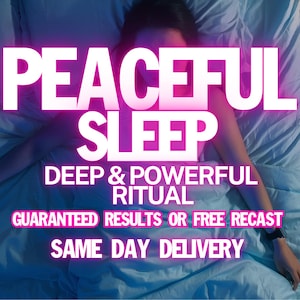 GOOD SLEEP SPELL/deep sleep ritual/peace sleep spell/restful sleep ritual/calm sleep ritual/dream sleep spell/sleep well ritual