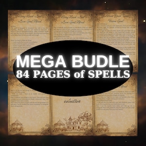 30 Most Wanted Spells Grimoire Printable | Book of Shadows Pages | Witchcraft Spell Book PDF | Wiccan Magic BOS Download