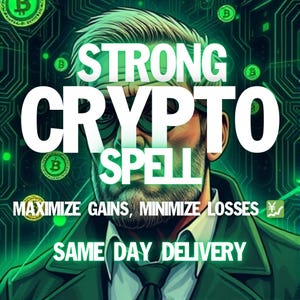 Powerful Crypto Spell - Wealth Ritual - Business Spell - Fast Money Spell - Wealth Spell - Prosperity Spell - Abundance Spell - Money Ritual