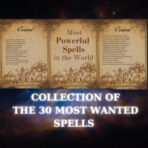 30 Spellbook Pages for Witches | Book of Shadows PDF | Grimoire Printable | Witchcraft Basics | Wiccan Magic Bundle