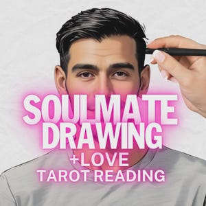 Dibujo de almas gemelas/Lectura de tarot - Dibujo de llamas gemelas - Dibuja a mi alma gemela - Lectura psíquica del amor para mi futuro esposo, Artista psíquico para mi futura esposa