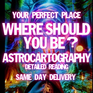 Relatório de leitura de astrologia de realocação, leitura de astrocartografia, relatório de leitura de viagem de astrologia, leitura de horóscopo, leitura astrológica,