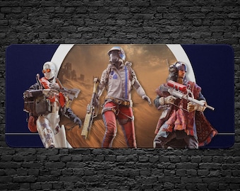 ARC Raiders Inspired Desk Mat - Retro Sci-Fi Raider Squad Gaming Mouse Pad