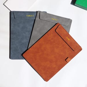 Custom A4 Document Holder, Leather Clipboard, Leather File Folder, Pen Holder, File Organizer, Magnet Clipboard, Personalized Document Hold
