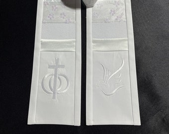 Custom Ultimate Wedding Officiant Stole, Clergy Gift, Wedding Service Pastoral Stole