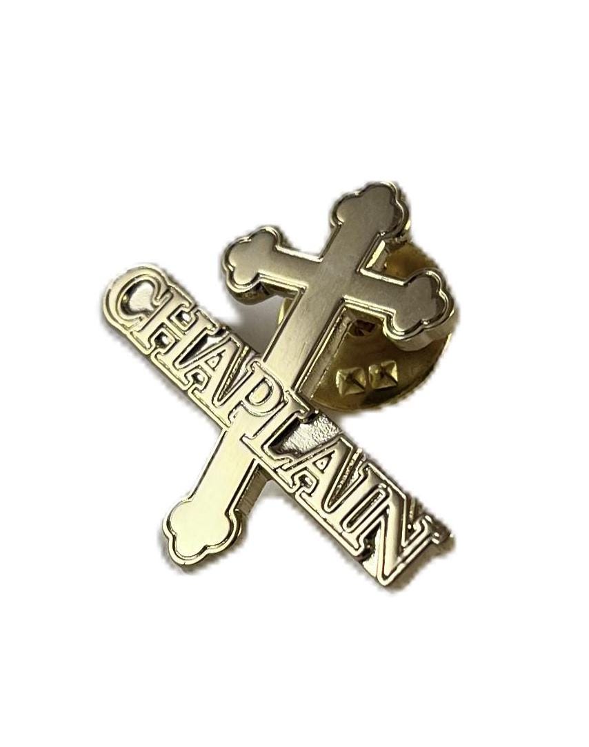 BRAND NEW Lapel Pin United States Army Chaplain Gold