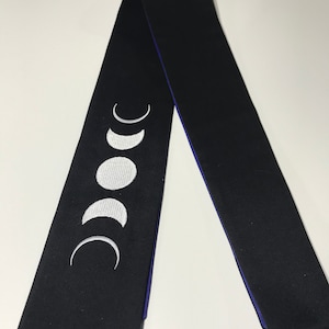 Clergy Stole, Officiant Stole with Moon Array and Design of your choice