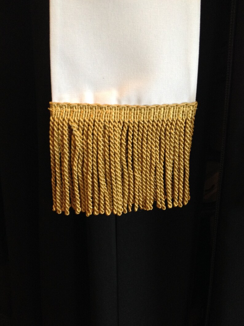 Wedding Officiant Clergy Stole with Fringe | Etsy