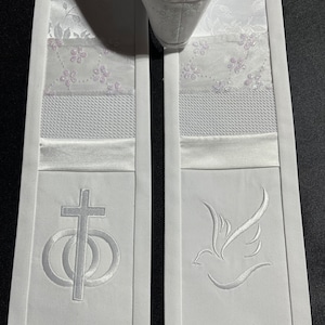 Custom Ultimate Wedding Officiant Stole, Wedding Service Pastoral Stole, Officiant Gifts