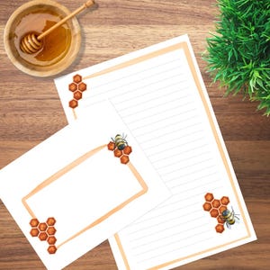 Bee Themed Stationery