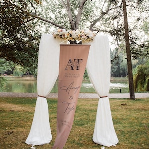 Personalized Fabric Wedding Sign, Custom Wedding Sign, Reception Signage, Wedding, Wedding Area Decoration, Custom Event Decor, Boho Wedding