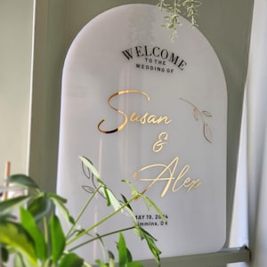 Ingangsbord bruiloft, acryl welkomstbord, welkomstbord bruiloft, gepersonaliseerde bruiloft, bewegwijzering receptie, bord bruiloft op maat
