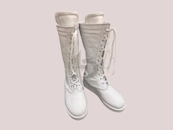 Men Wrestling Boots | Handmade Wrestling Long Boots | Pro Wrestling Boots | Lace Up Boots | Tall Boots With Rubber Sole | Customizable