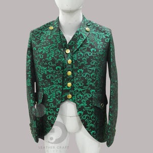Men&#39;s Steampunk Tailcoat | Custom Men&#39;s Steampunk Tailcoat |  Men Handmade Gothic Brocade Coat | Husband Gifts | Boyfriend gift | gifts
