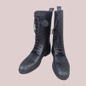 Men&#39;s Military Boots | Handmade Leather Boots | Black Combat Boots | Man Lace-up Ankle Boots | Ranger Army boots | Men&#39;s Rider Boots | gifts