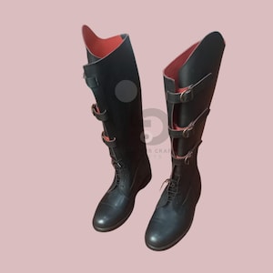 Men&#39;s Horse Riding Boots | Tall Riding Boots with Three Buckles | Equestrian Boots | Horseback Riding Boots | Men&#39;s English Riding Boots