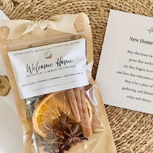 House Blessing Card and Stove Top Simmer Pot Gift Set