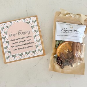 House Blessing Sign with Simmer Pot, Housewarming Gift Box for Realtor Clients