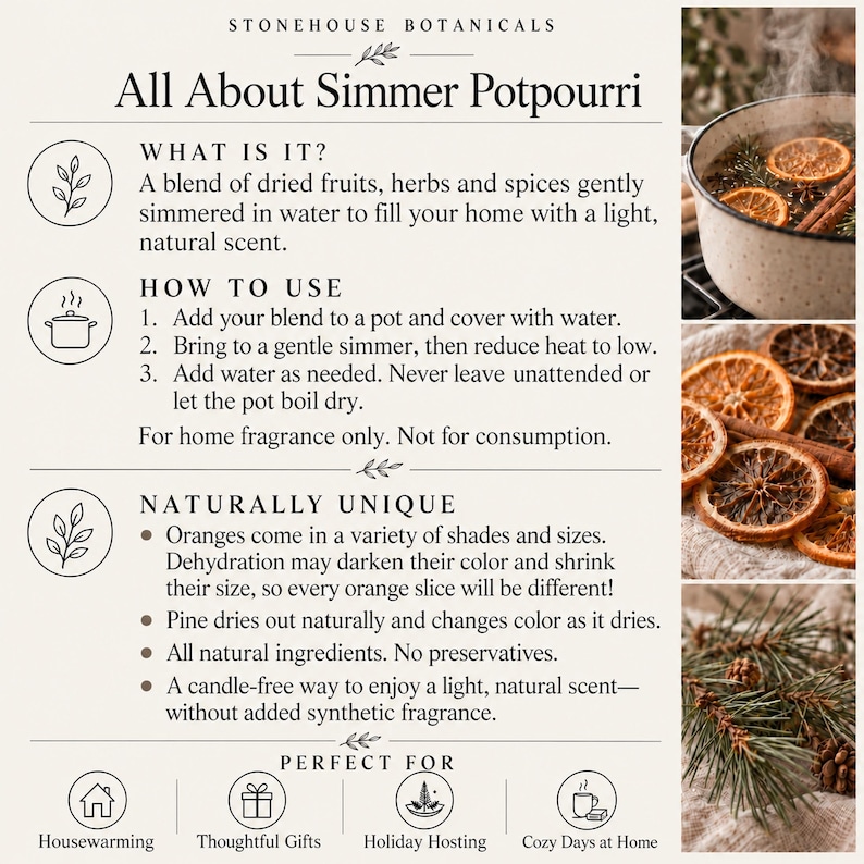 Christmas Simmer Pot DIY Kit – Makes 10 Bags, Homemade Gifts for Neighbors & Teachers image 10