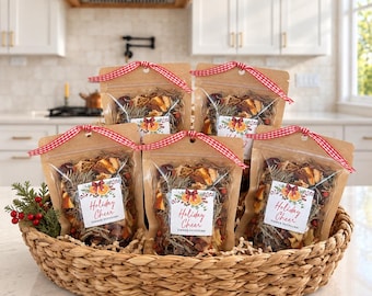 Christmas Simmer Pot Set of 5, All Natural Stovetop Potpourri, Stocking Stuffer Simmer Gift
