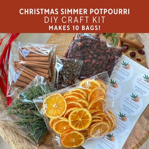 DIY Christmas Simmer Potpourri Kit, Holiday Craft Night, Family Fun Activity