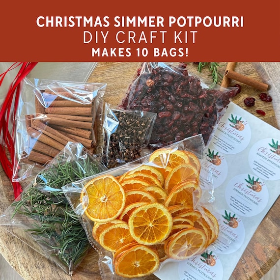 DIY Christmas Simmer Potpourri Kit, Holiday Craft Night, Family Fun Activity