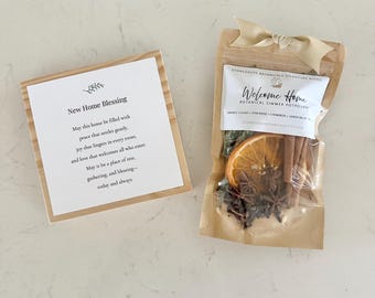 Welcome Home Simmer Pot Kit and Irish Blessing Sign