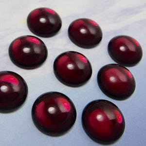 Glass Stones glass stones Purple Vintage Glass Cabochon 8 pcs 15 mm Purple Glass Stones S-385
