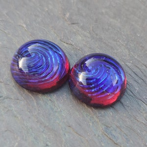 Dragons Breath Cabochon RARE Vintage Glass Cabochon Mexican Opal 15mm Fire Opal S-11